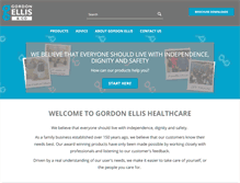 Tablet Screenshot of gordonellishealthcare.co.uk